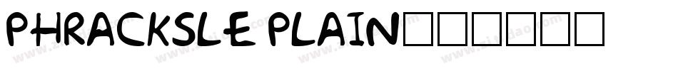 PhrackSle Plain字体转换
